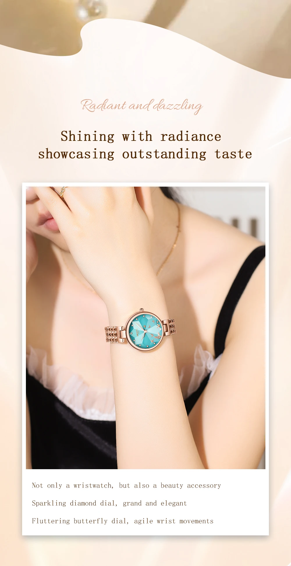 Nibosi Gleam Dial Ladies Watch 2635