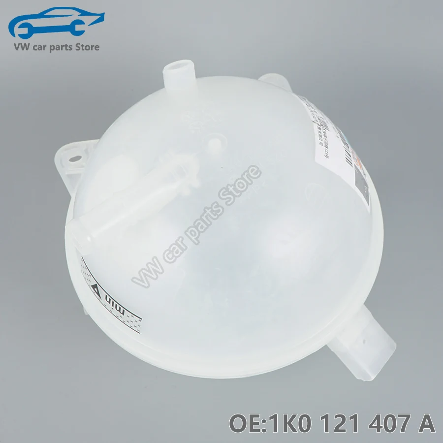 1K0121407A Engine Radiator Coolant Reservoir Tank Bottle And Cap for VW Golf Jetta Tiguan Passat CC Sciricco 1K0 121 407 A