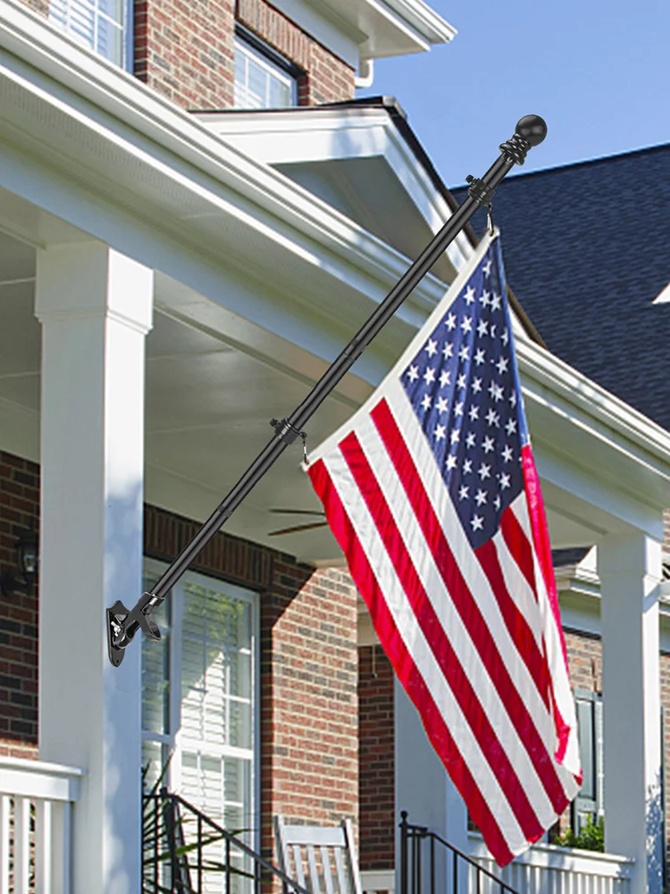 Black Flag Pole Flag Pole Kit House Flag Pole 6Ft Black Flag Pole For