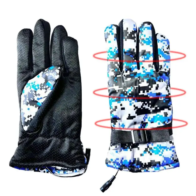 

Heated Gloves For Men Warm Touchscreen Thermal Gloves Rechargeable Battery Waterproof Winter Gloves For Men Women 3 Heating