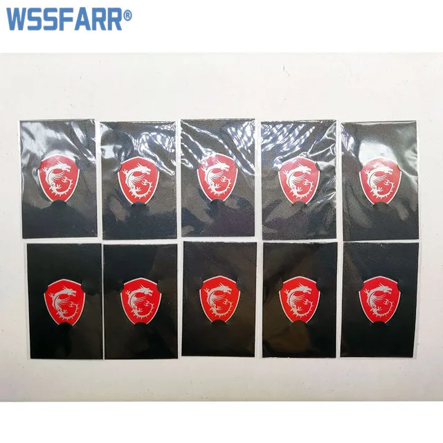 10pcs/lot LOGO stickers Red Fit for MSI - AliExpress