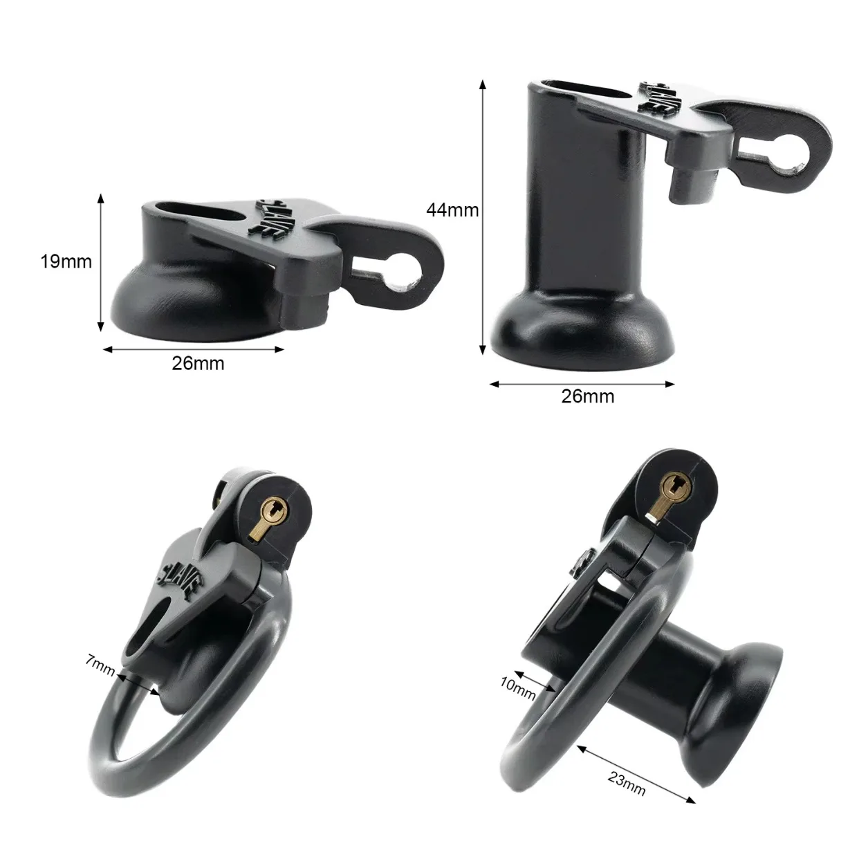 Lightweight Breathable Chastity Devices 4 Penis Rings Inverted Cock Cage SM Adult Sex Toys Negative Lock Slave Bondage Cage Penis Chastity Cage Chastity Lock Sex Toy Chastity Cage Accessory Penis Cock Ring