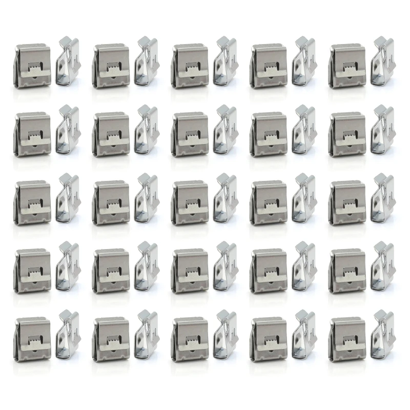 50Pcs Solar Cable Clip Wire Clip Stainless Steel Solar Cable Management Clamp Accessories