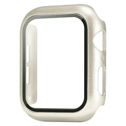Matte Hard PC Bumper Screen Protector Case with Tempered Glass for Series 9-8-7 45mm (Starlight 38)