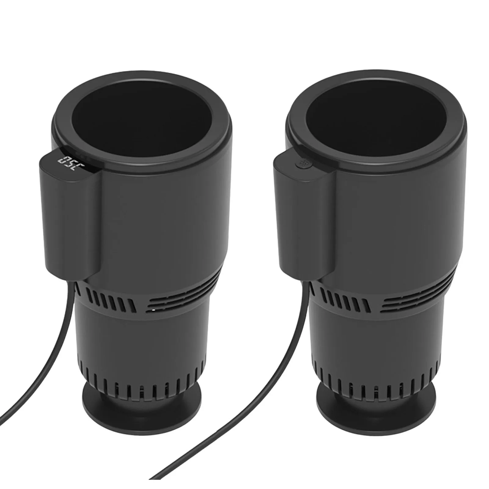 휴대용 2 in 1 12V 차량용 텀블러 홀더 자동 냉온 기능 캔 쿨러, 통근자/로드 트리퍼를 위한 휴일/계절 선물