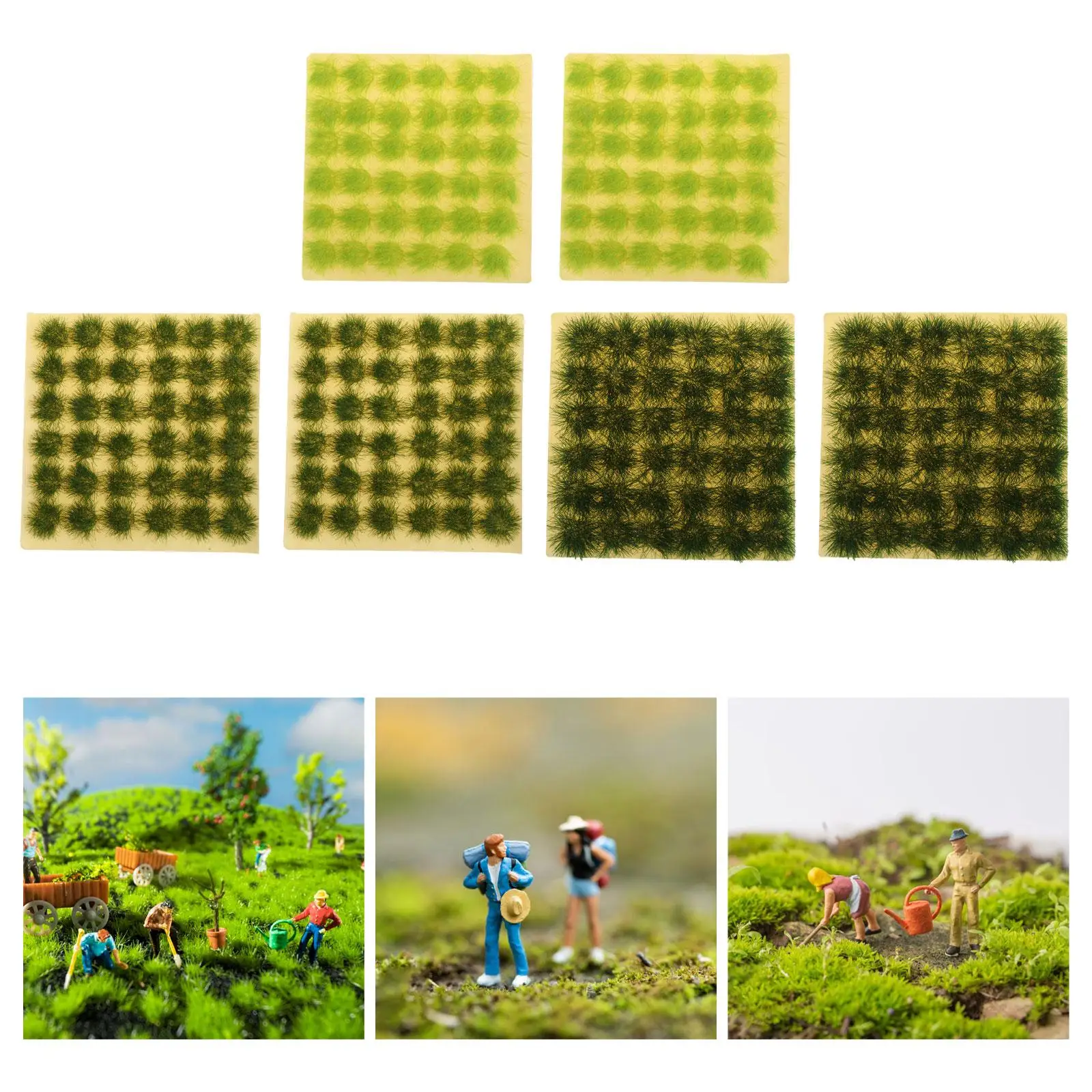 장 클러스터 잔디 장면 모델, 건축 모델, 마이크로 풍경