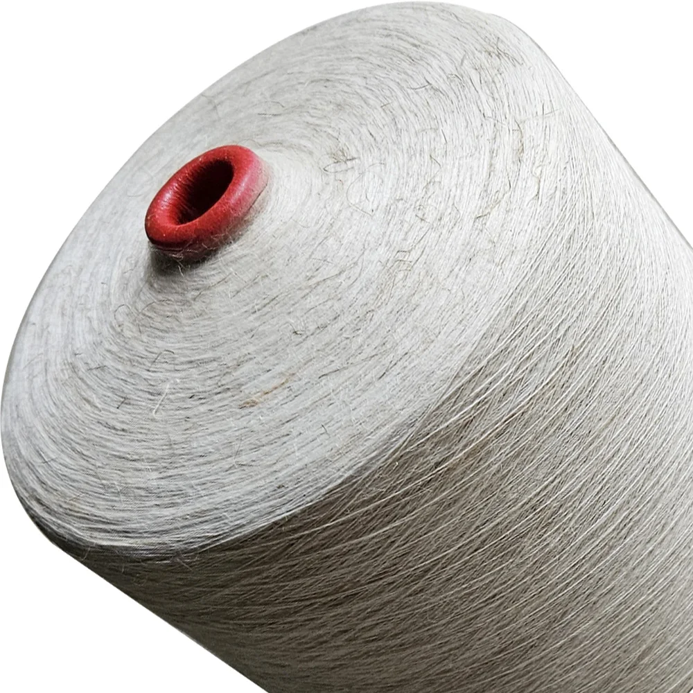 팬시 100% 천연 라미 1겹 실 직경 0.3mm 무게 1100g-1600g 콘 니팅 실 수공예용