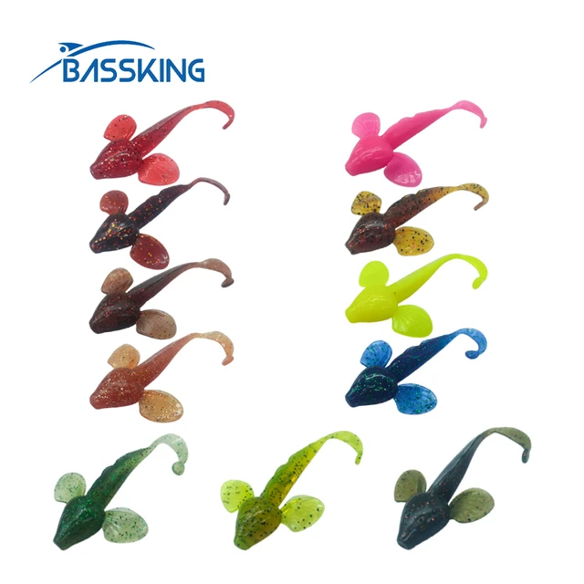 BASSKING 6Pcs Soft Bait 80mm 4.6g Fishing Lure Iscas ArtificiaL