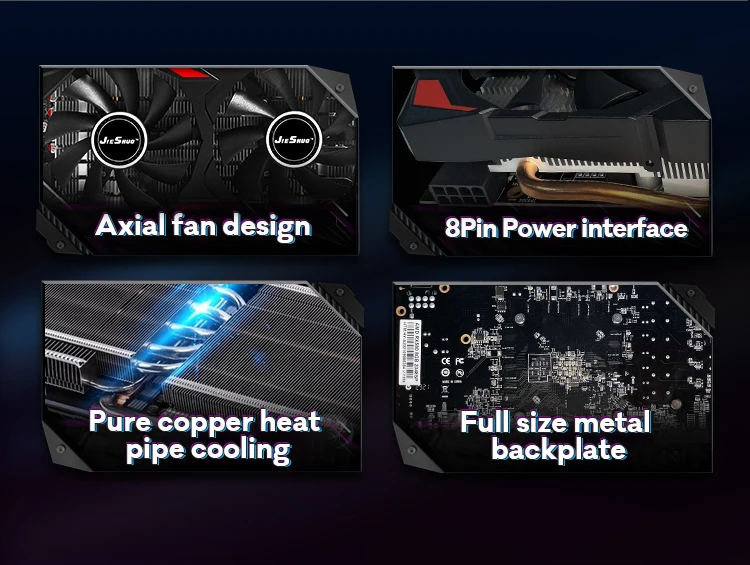 Brand New Jieshuo ADM RX580 8GB GDDR5 Mining Graphics Card, can also play games, RX 580 Computer Graphics Card, hashrate 30mh/s good video card for gaming pc