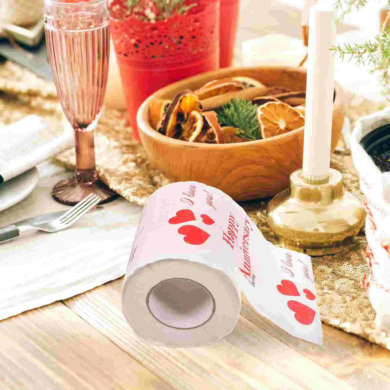 Gentle Printed Tissue Toilet Paper Decorative Virgin Wood Pulp Bathroom Supplies Travel