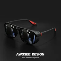 Профессиональные спортивные солнцезащитные очки - поляризационные ветрозащитные UV400 для езды на велосипеде, бега, любителей активного отдыха UV400 — изображение 5