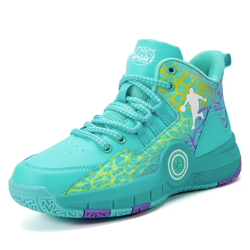 Childrens Basketball Shoes Big Size High-quality Field Sports Tennis Shoes Teen Training Trainers Kids Basketball Shoes for Boys 4
