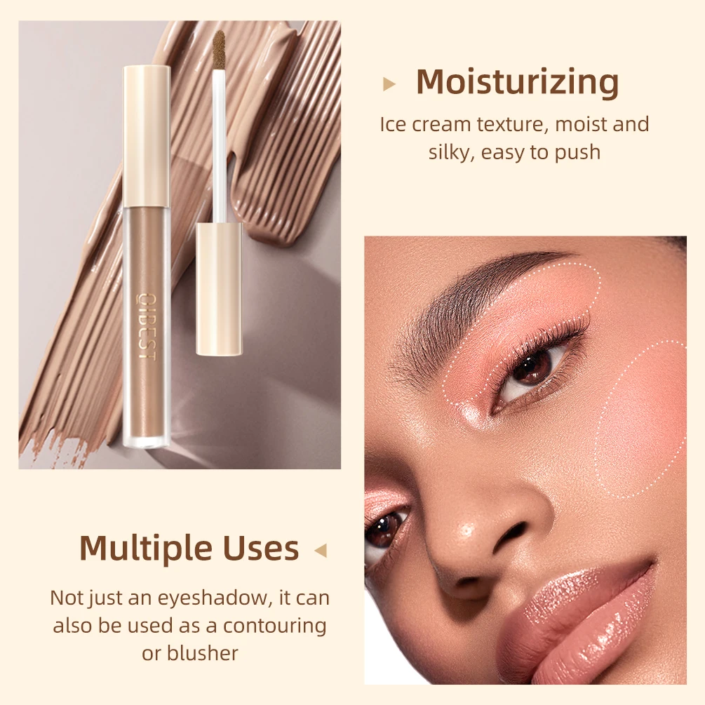 Eyeshadow Stick 8 Color Matte Liquid Waterproof Long-Lasting Metallic Pigment Professional Makeup