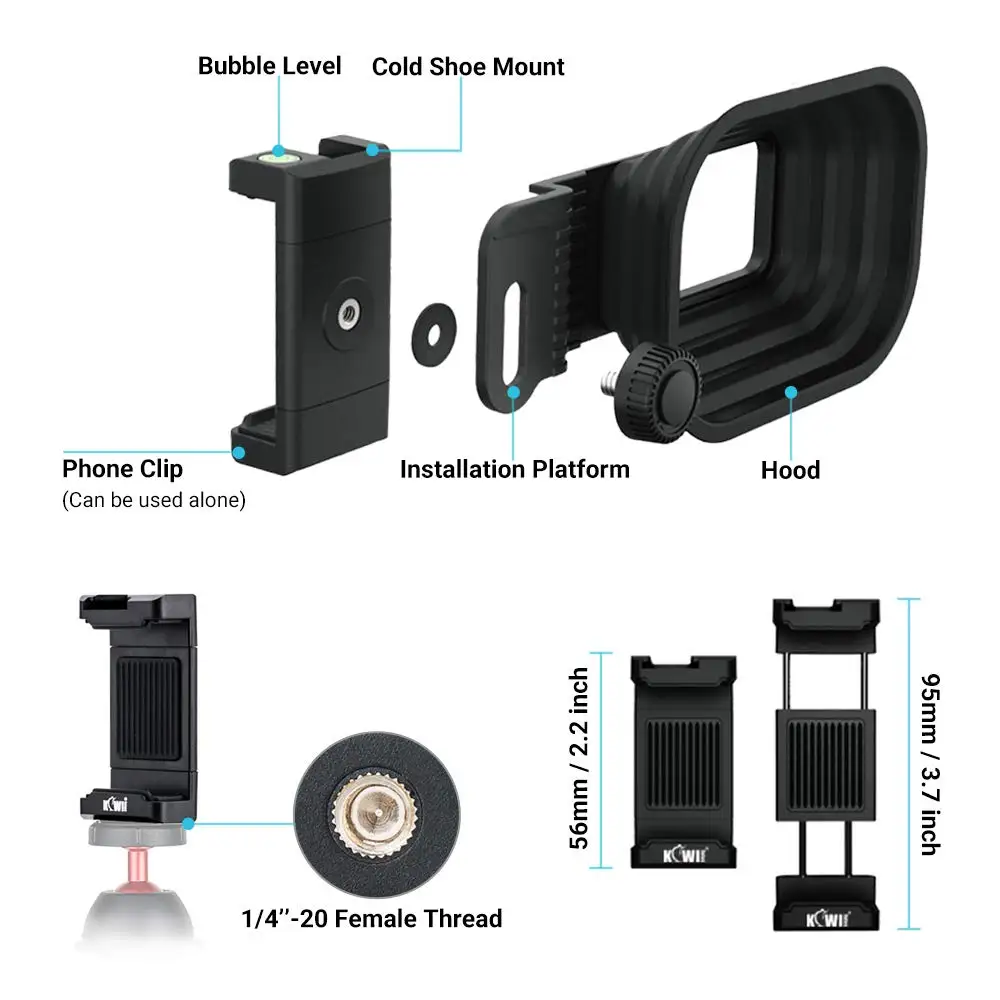 Universal Anti-reflexo Câmera Lens Hood Silicone Lens Hood para Fotos Através do Vidro Iphone 15 14 Samsung Telefone Android - Image 3