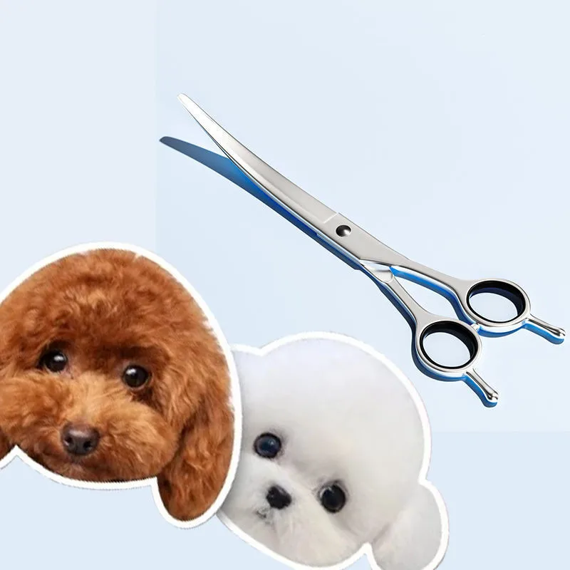 Dog Grooming Scissors Safety Professional Stainless Steel Rounded Tip for Home