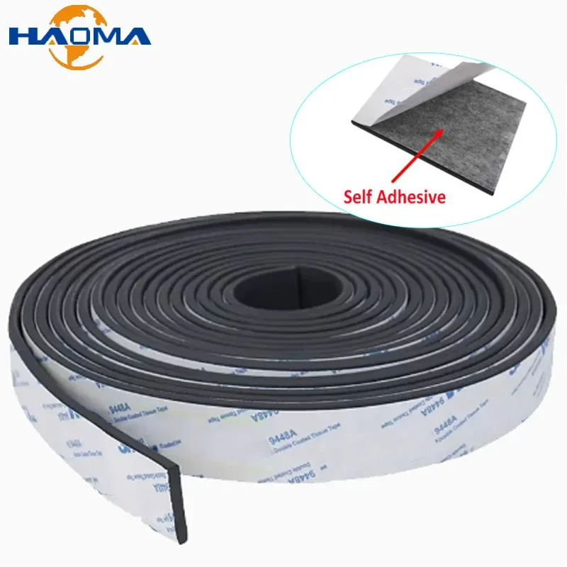 1Pcs Self Adhesive Silicone Rubber Sealing Strip Seal Gasket Anti-skid Shock Absorption Collision Avoidance Strip