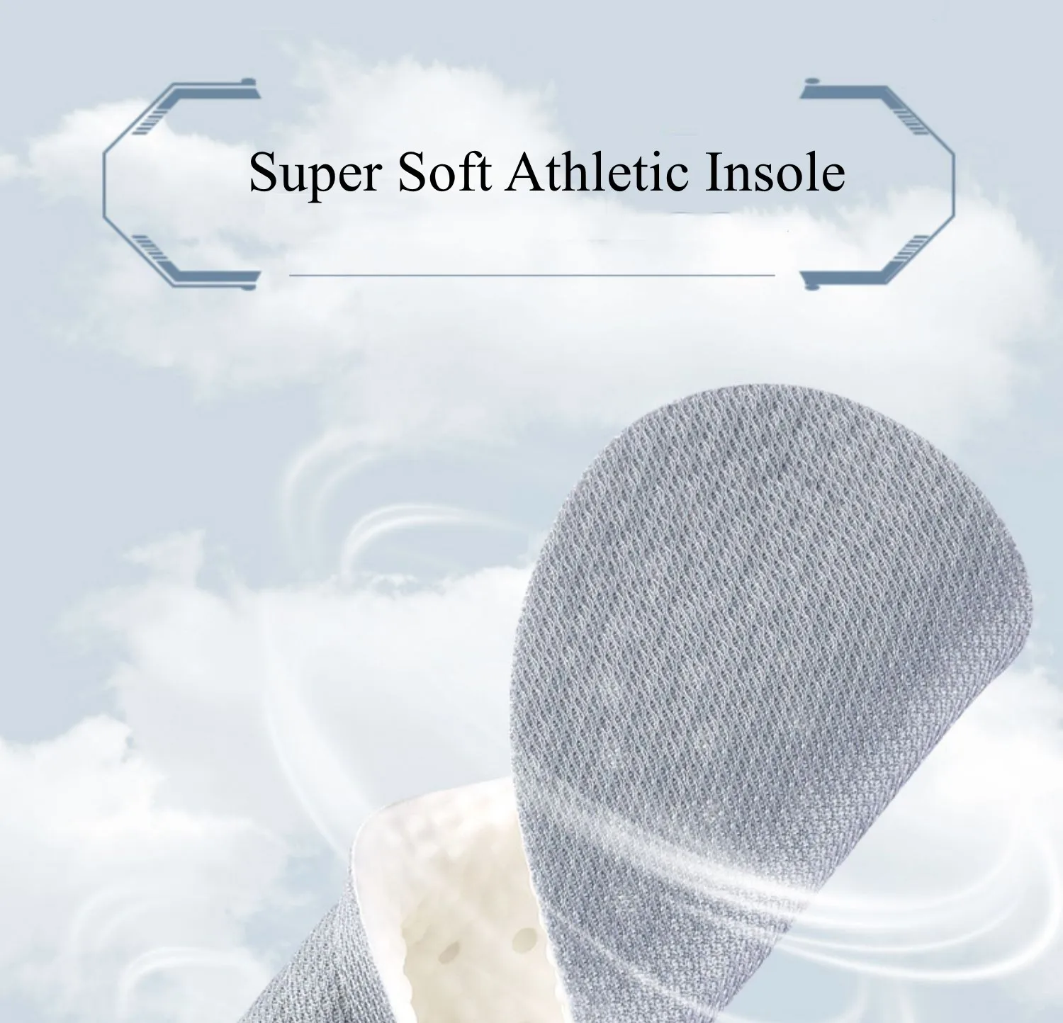 Soft Insole for Shoes Sport Running Deodorant Inserts Shock-Absorbing Insoles for Feet Arch Support Template Man Women Shoe Sole