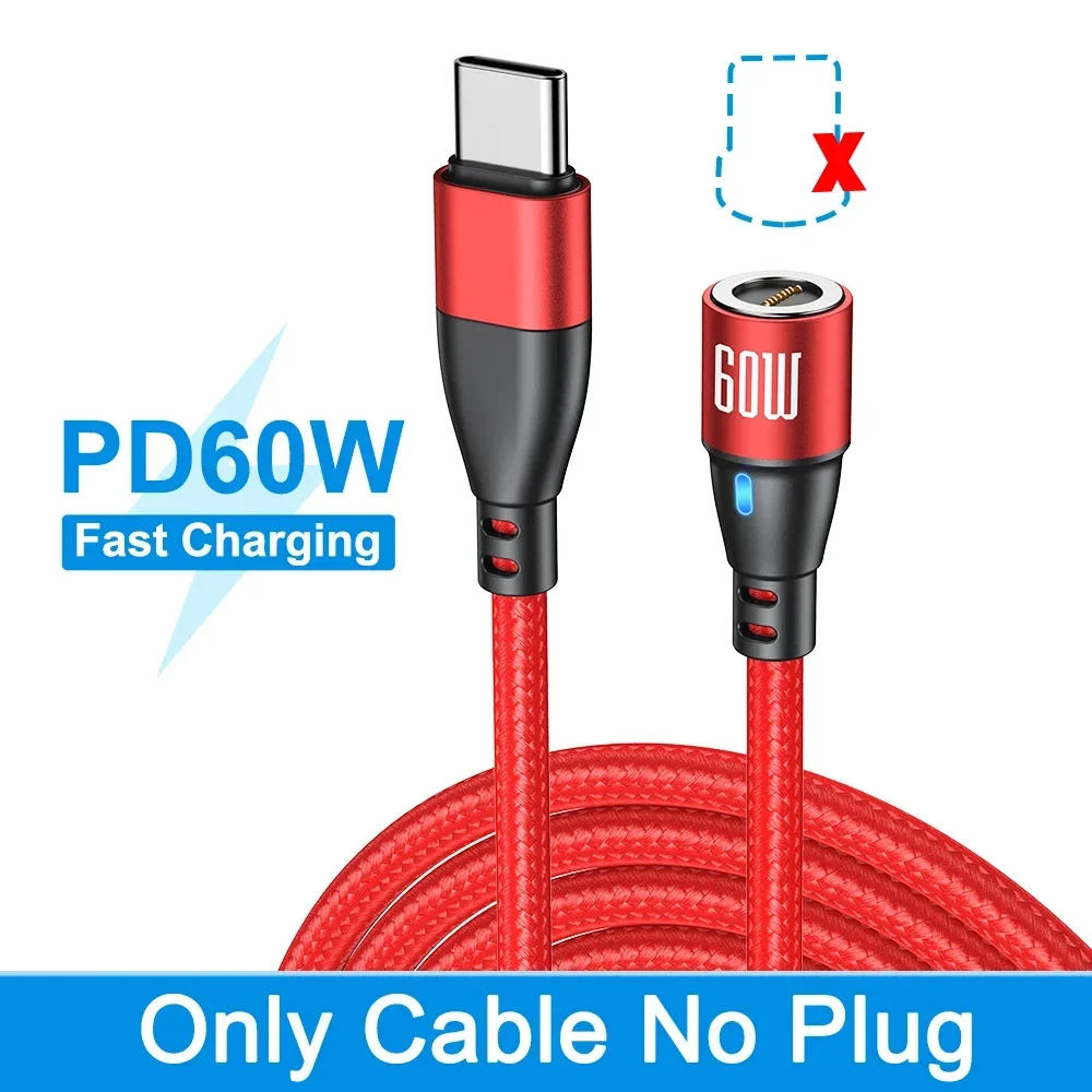 Magnetic Fast Charging USB-C Cable - 60W Power Delivery