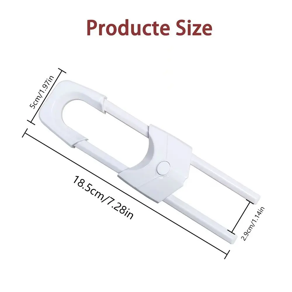U Shape Children Home Protection ABS Plastic Safety Lock Baby Safety Adjustable Multi-function Baby Cabinet Locks cabinet lock,child lock,safety lock