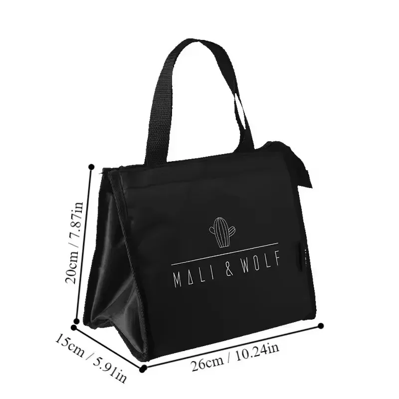 Waterproof Insulated Picnic Bag Oxford Lunch Bag for Men Women Insulated Refrigerated Work Office Handbag Portable Durable Bags