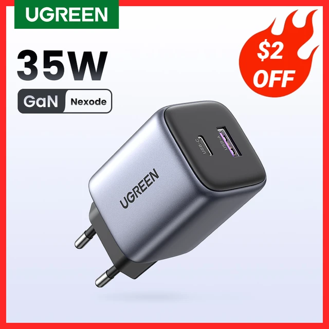 UGREEN GaN 35W Charger USB Charger PD3.0 QC3.0 Quick Charger For