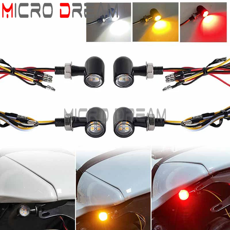 

Мини-сигнал поворота, для Harley Cafe Racer 3 в 1