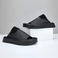 2025 New Men's Head Layer Cowhide Slippers Fashion Causal Designer Solid Color Slipper Shoes Male Summer Dermis Flip Flops Man - Image 3