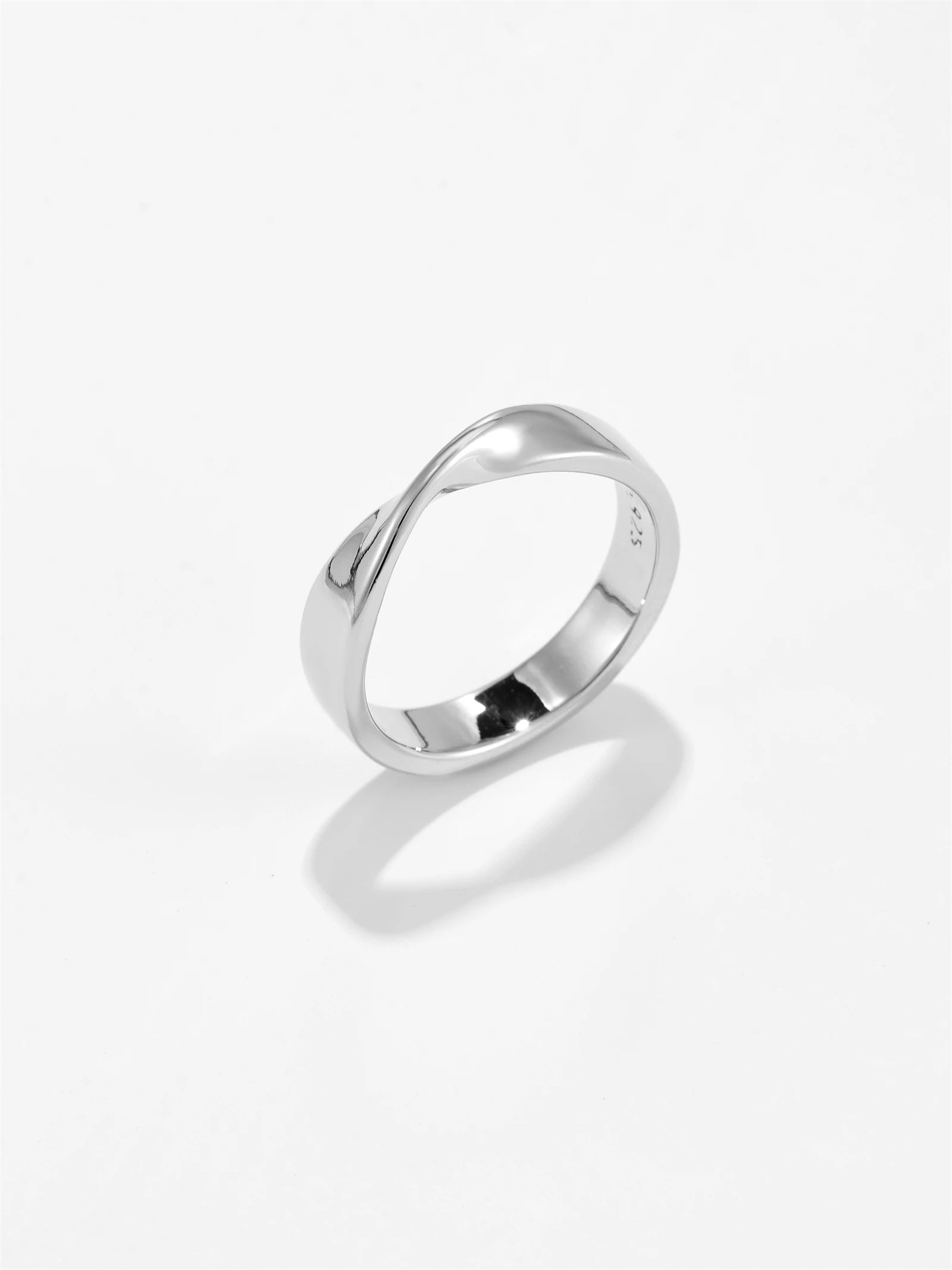 DPLAOPA 925 Sterling Silver Circle Ring Women 2024 Simple Fine Fashion Designed Party Wedding Anniversary Couple Gift Jewelry 3