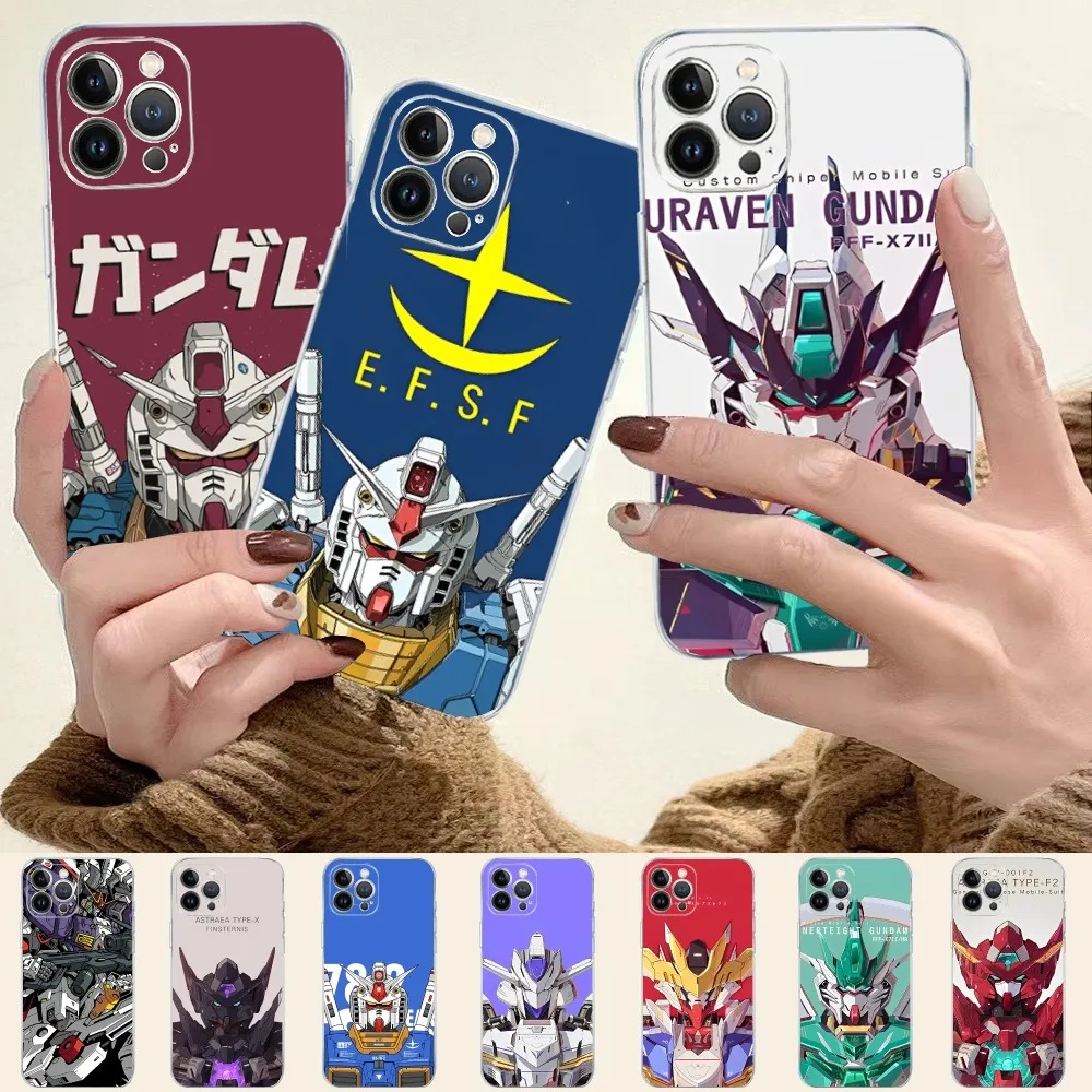 

G-Gundam Mechas Shockproof Phone Case For iPhone 14 11 12 13 Mini Pro XS Max Cover 6 7 8 Plus X XR SE 2020 Funda Shell