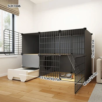 Cage with Integrated Litter Box for Small Pets 1