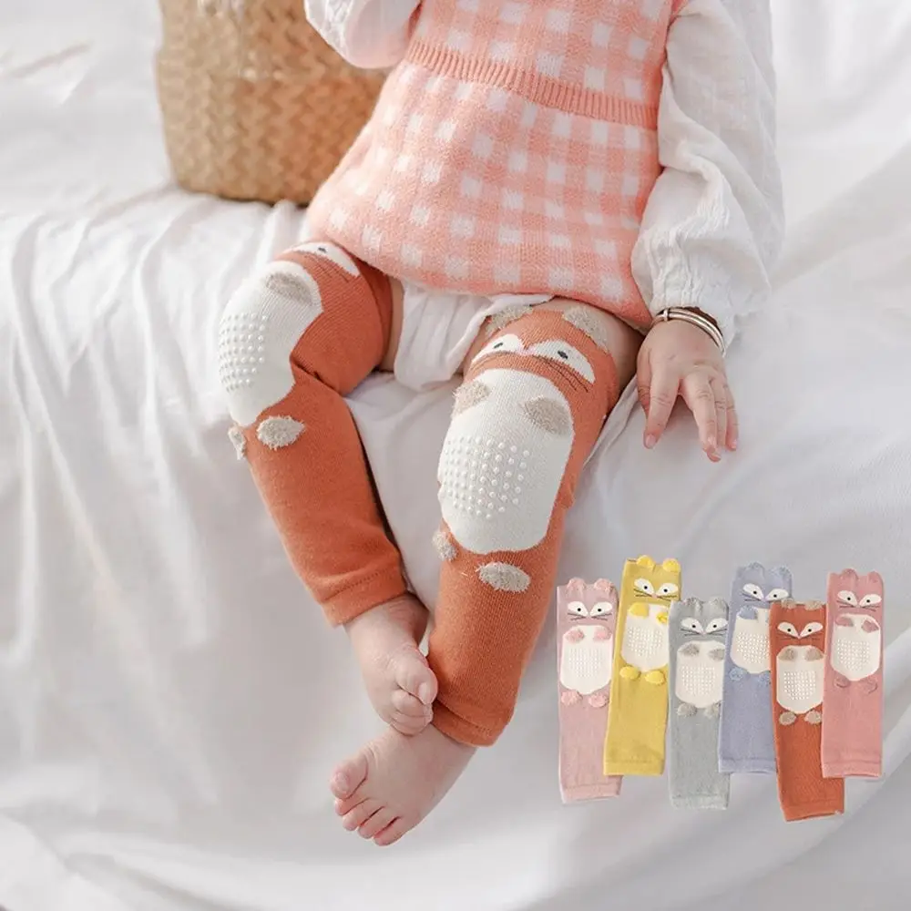 

Kids Toddlers Safety Crawling Soft Keep Warm Cartoon Long Leg Warmer Knee Protector Baby Knee Pad Infant Elbow Cushion