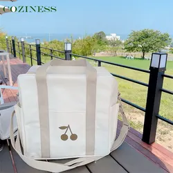Mommy Bag Go Out Fashion Multifunctional Canvas Messenger Mother Baby Care Bag Pretty Cherry Baby Stroller Waterproof Bags