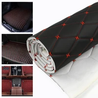 45*160cm 90*160cm Sponge Interlayer Leather Fabric Car Floor Mat Seat Decor Sofa PVC Fabrics Embroidery Quilted Faux Leathers