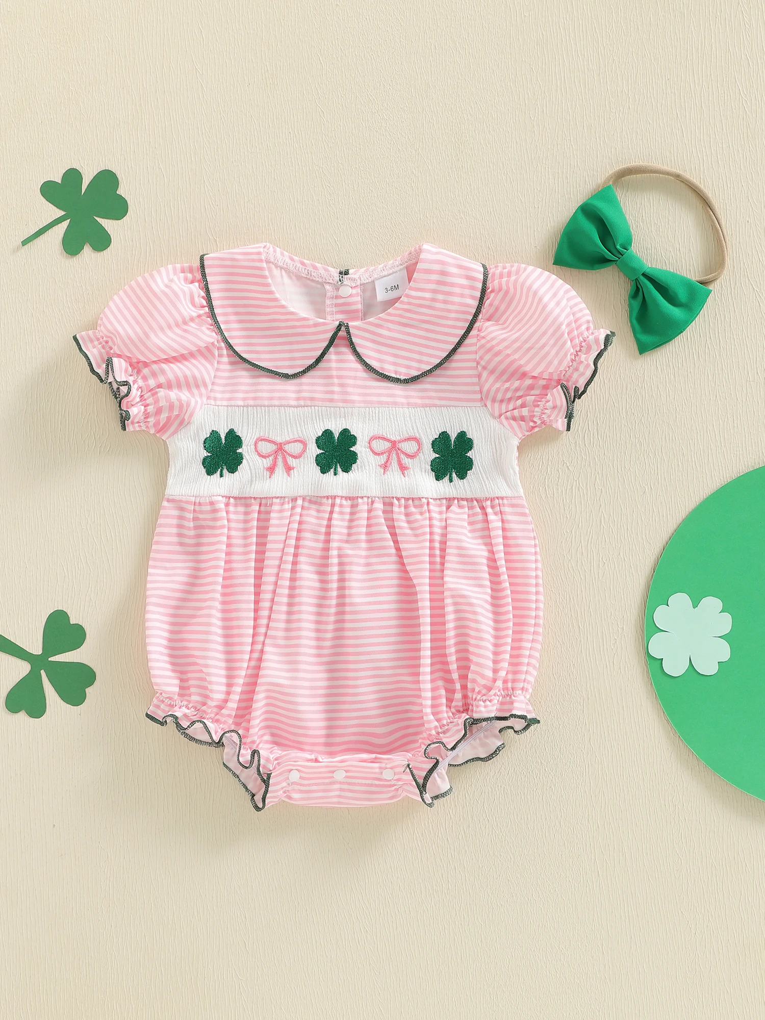 3Pcs Toddler Girl Clothing Set Floral Print Ruffle Sleeve Top and Shorts with Matching Headband for Summer