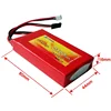 Flytown 2100mAh 2S1P 6.6V 20C LiFePo4 Transmitter Battery LiFe TX Pack For Futaba 3PV T14SG 8J 10J 4PK 4PX 4PV 4PM 7PX 4PLS 16SZ 3