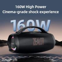 ZEALOT-S98 160W Portable Bluetooth Speaker High Volume Waterproof 36000mAh Wireless TWS Subwoofer Suporrt USB/TF/AUX RGB light - Image 3