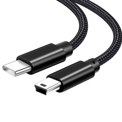 Versatile Type - C to Mini USB Charging and Data Cable (50cm)