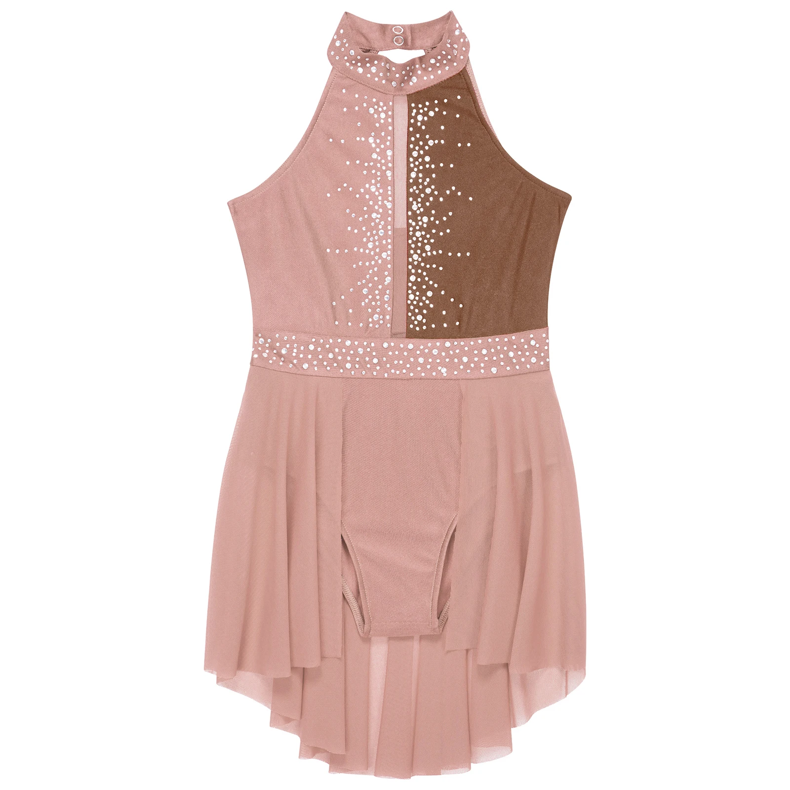Ballet Leotard Dance Leotard Ballet Dress Girls Dance Costumes Childs Girls Lyrical Dance Dress Sleeveless Shiny Rhinestone