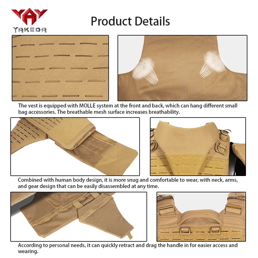 Multifunctional Laser MOLLE System Vest for Outdoor Hunting