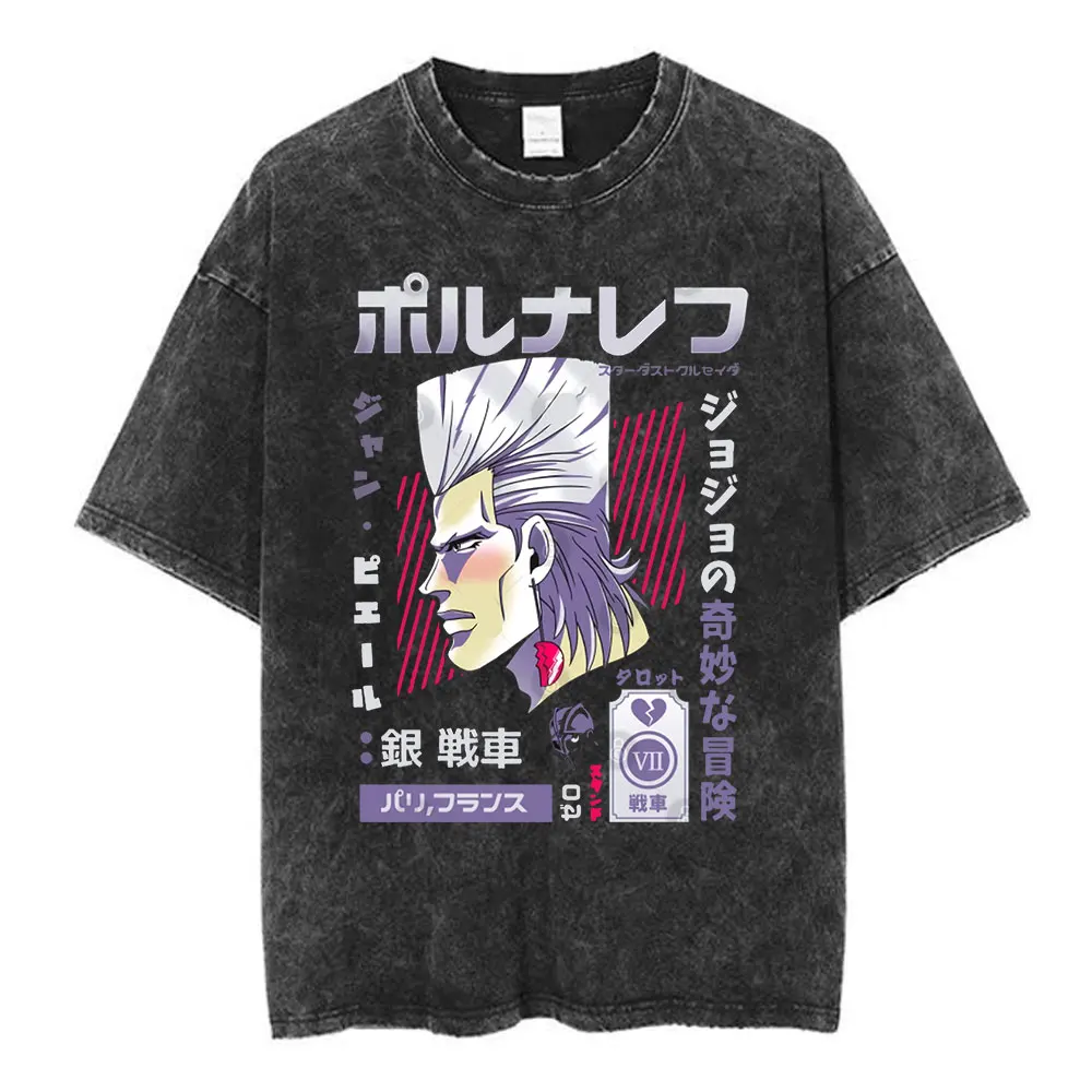 今だけ価格ジョジョの奇妙な冒険　Tシャツ　花京院　ポルナレフ　新品未使用　180 日本アニメジョジョの奇妙な冒険 Tシャツ花京院典明マンガグラフィック