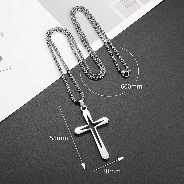 Eudora Collana Con Croce Crocifisso Argento Sterling 925 Placcato