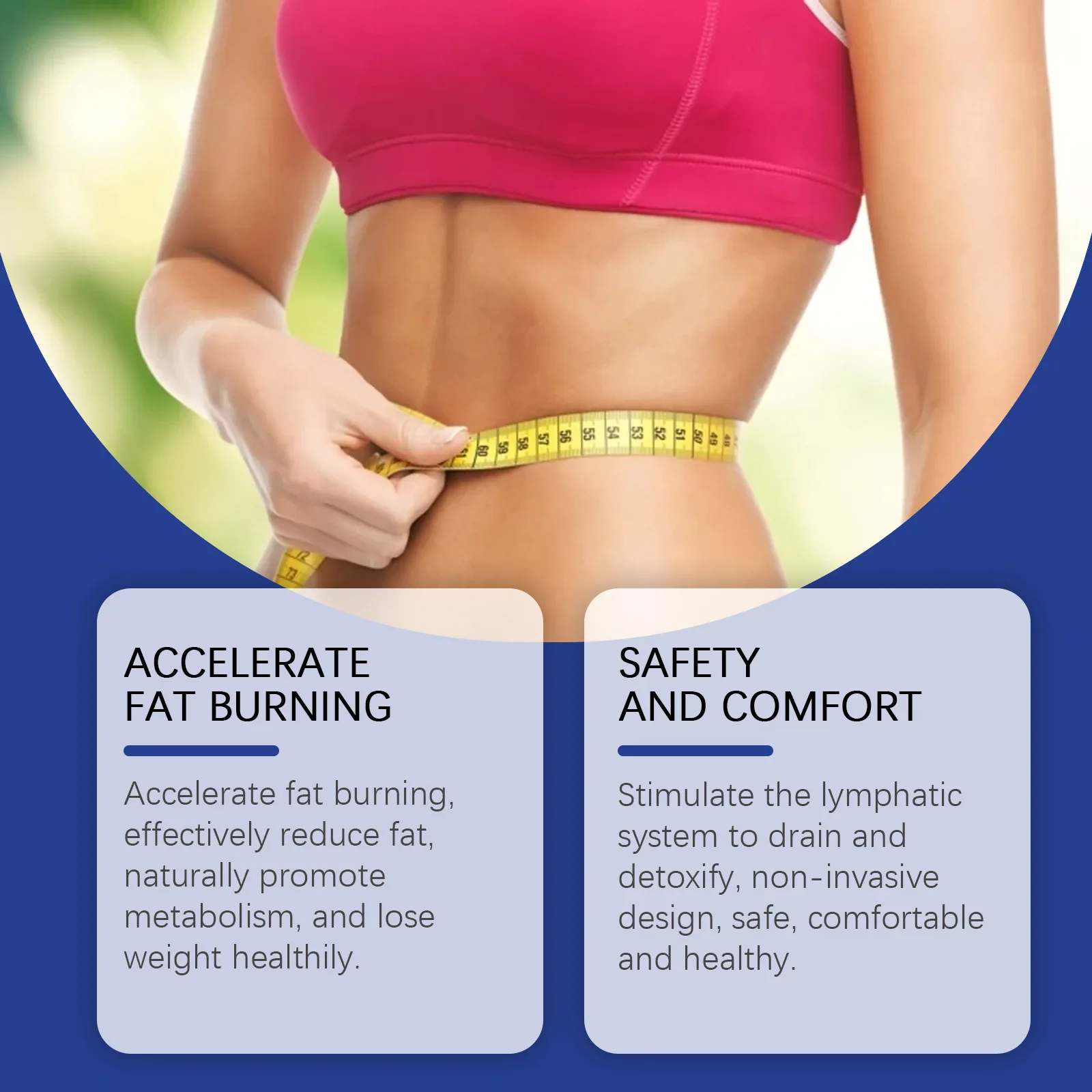 Slimming Detox Bracelet Weight Loss Fat Burner Lymph Drainage Anti Anxiety Energy Healing Promote Metabolism Body Shaping Bangle
