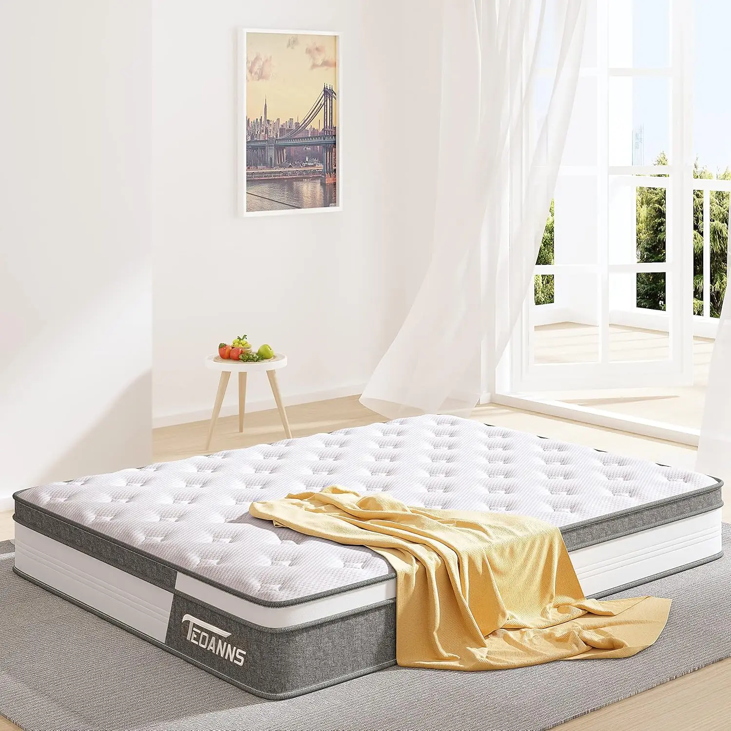 Full Size Mattress, 10 Inch Memory Foam Mattress in a Box, Hybrid Mattress Full Size for Pressure Relief & Supportive 5