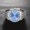New Punk Men Watch Iced Out Diamond Sparkling Quartz Watches Fashion Hip Hop Classic Silver Color Watch Jewelry Men Women Gift 1