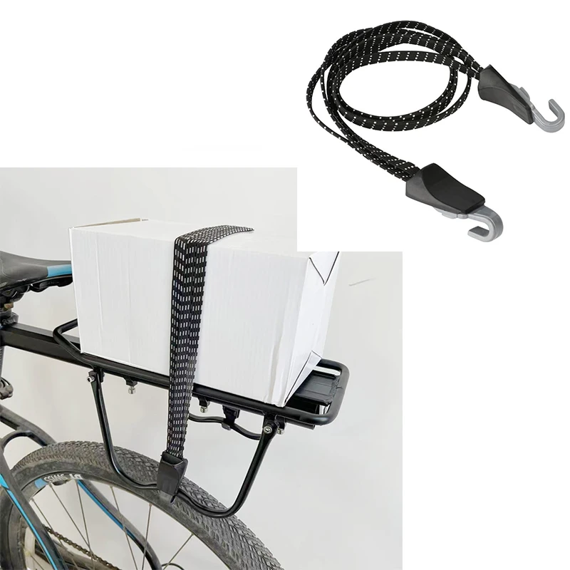 Elastic Belt Elastic Binding Rope Trunk Elastic Belt Bicycle Luggage Compartment Bracket Elastic Belt Holder Rubber Belt Buckle Rope Hook Mountain Bike Binding Cargo Rope Accessorie