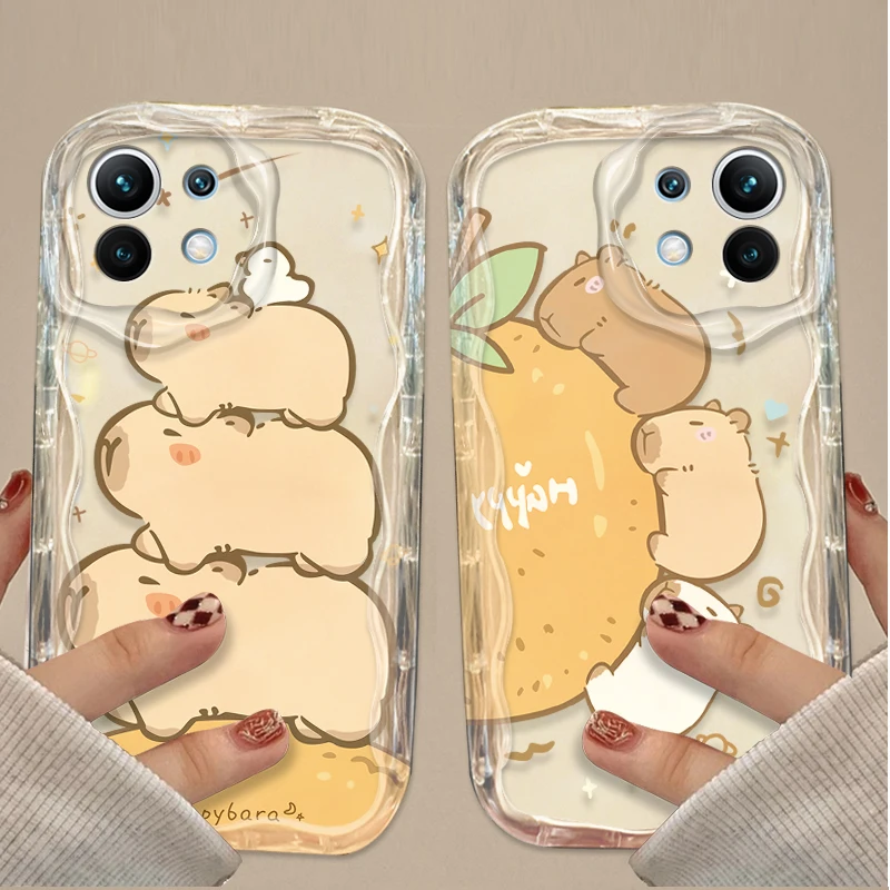 Cartoon Cute Capybara Protective Phone Case