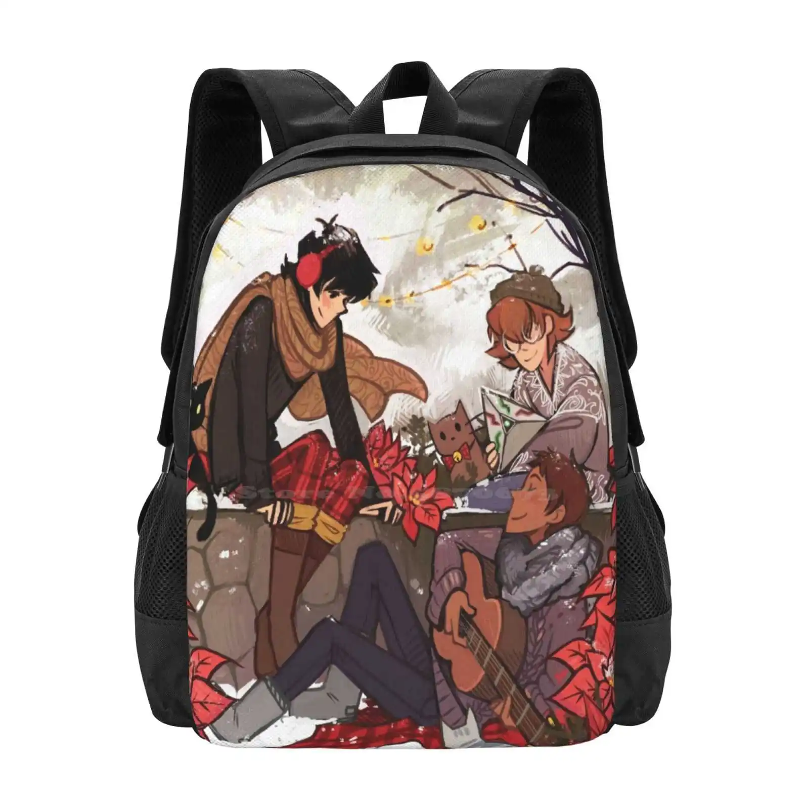 

Зимние дизайнерские дорожные школьные сумки для ноутбука с рисунком песни, Кейт пидж вольтрон, зимние Elentori