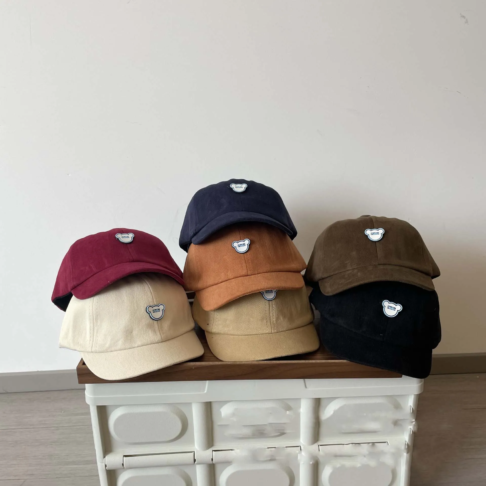 Korea Kids Baseball Caps With Label Autumn Chidlren Peaked Caps For Girls Boys Kids Accessories 2023 autumn kids baseball caps fashion letter baby peaked caps kids accessories for girls boys