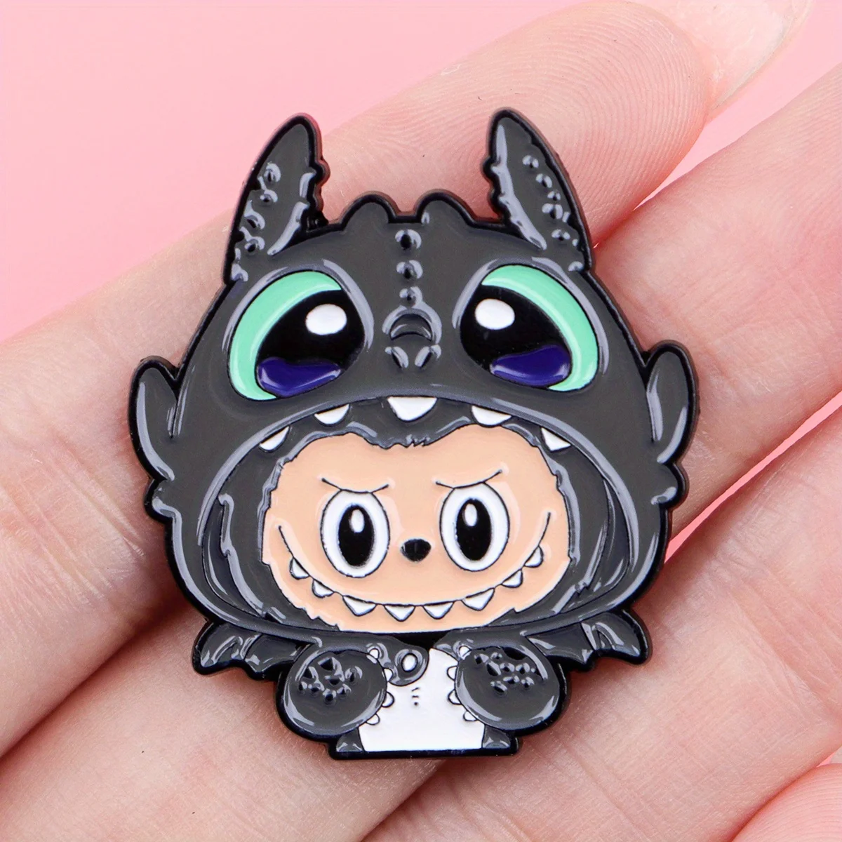 Cartoon enamel pin brooch Unique design Well-made badge Suitable for backpacks and clothes Cute monster birthday gift for girls