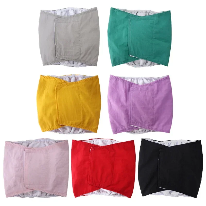 Washable Female Dog Diapers Premium Reusable Diapers Dogs Heat Dog Female Pet Adjustable Snaps